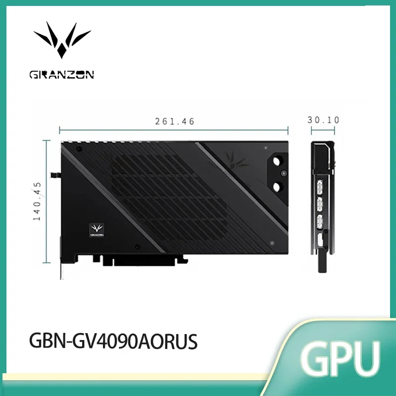 Granzon Water Block for Gigabyte GeForce RTX 4090 Gaming OC / MASTER GPU Card / Prevent Corrosion / GBN-GV4090AORUS