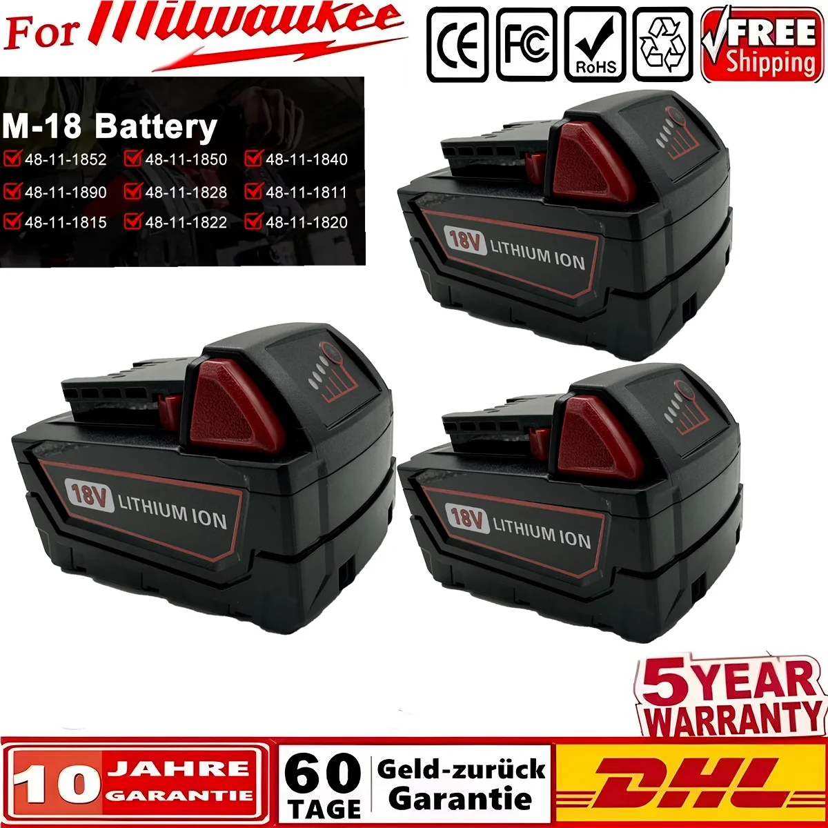 

M18 Special Electric Tool Lithium Battery 18650.00 Factory Direct Delivery