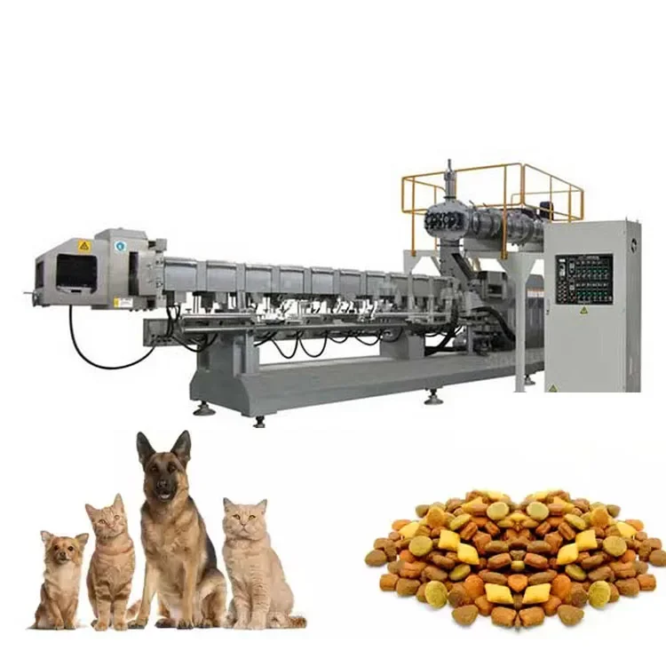 Hot Selling Factory cat food machine animal feed pellet machine 120-150kg dry pet dog food extruder