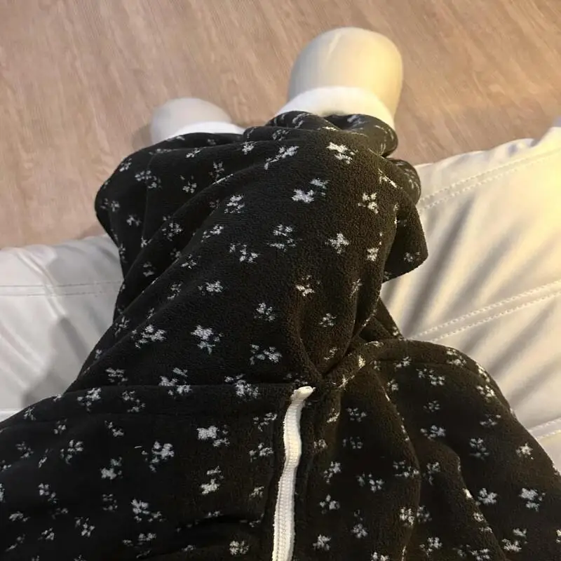 후드가 있는 파자마 세트 여성용 파자마 세트 여성용 따뜻한 겨울 파자마 패셔너블한 홈웨어, 귀엽고 부드러운 파자마 세트