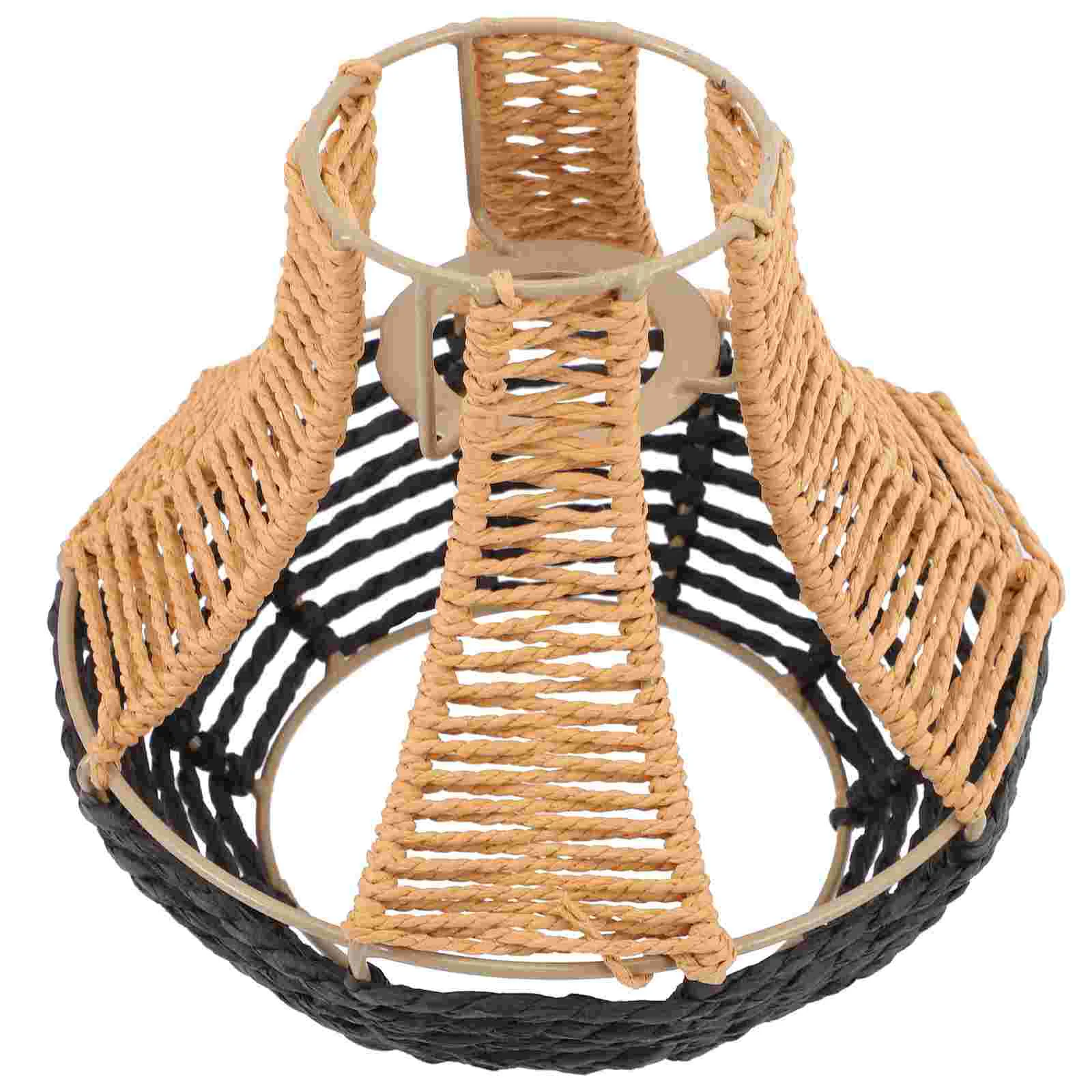 

Decorative Imitation Rattan Lamp Shade Woven Pendant Light Shade Home Ornament lamp cover pendant lamp shade