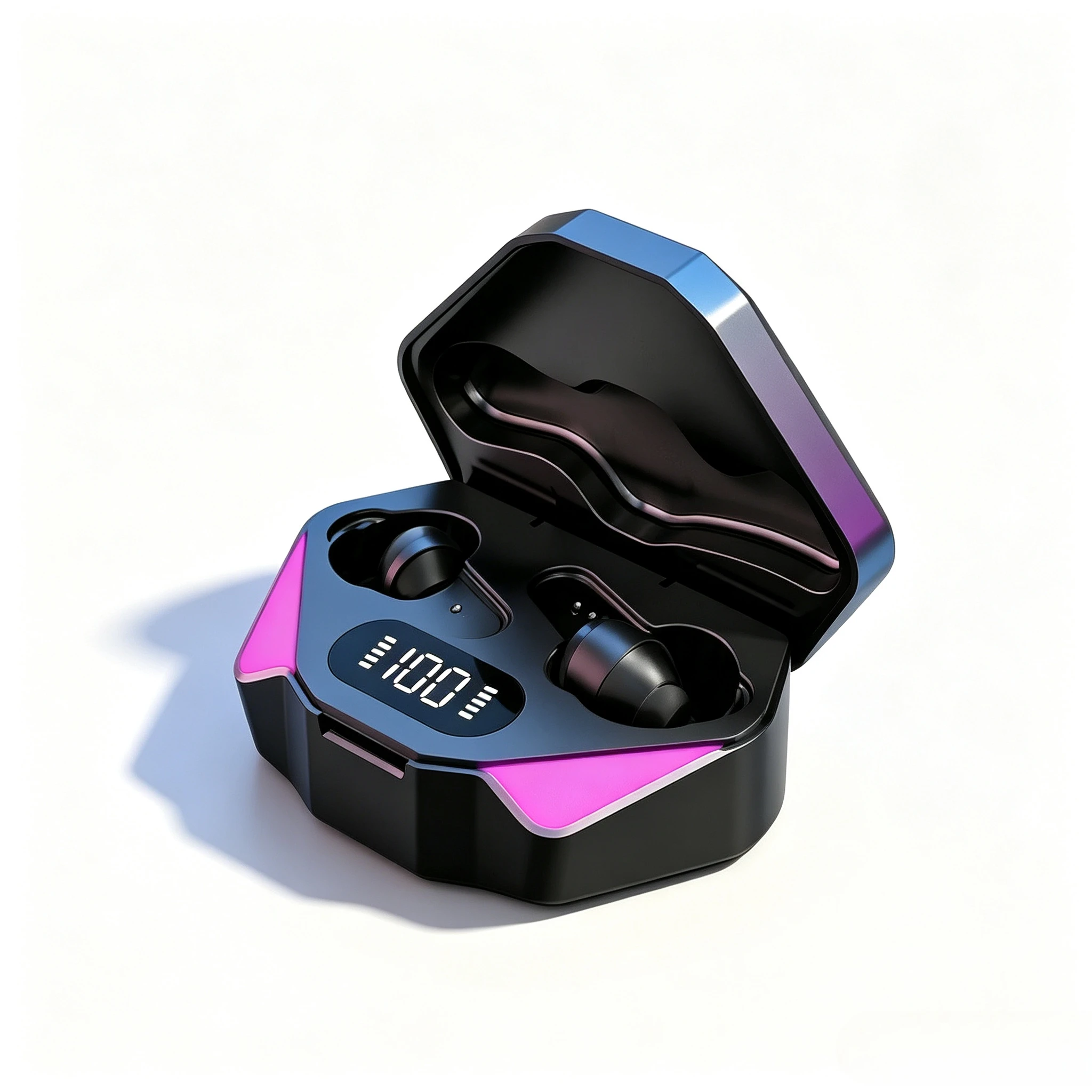 TWS Lightweight Wireless Gaming Earphones Bluetooth 65ms Low Latency, Built‑In Microphone Gaming Headset for Game & Daily Use