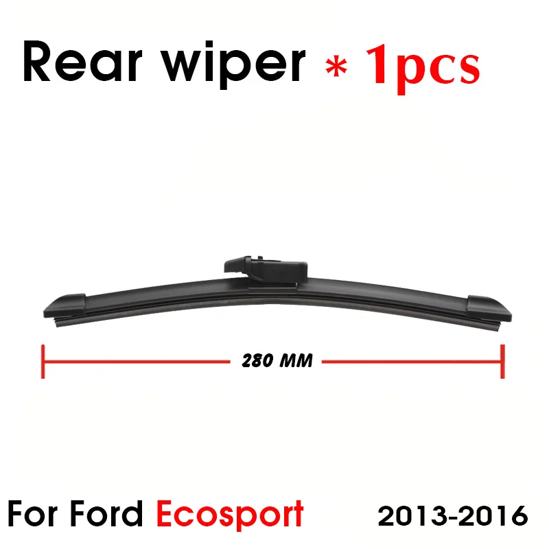 Car Wiper Blade Rear Windshield Wiper Arm Blade Brushes For Ford Ecosport 280MM 2013-2016 Windscreen Wipers Auto Accessories