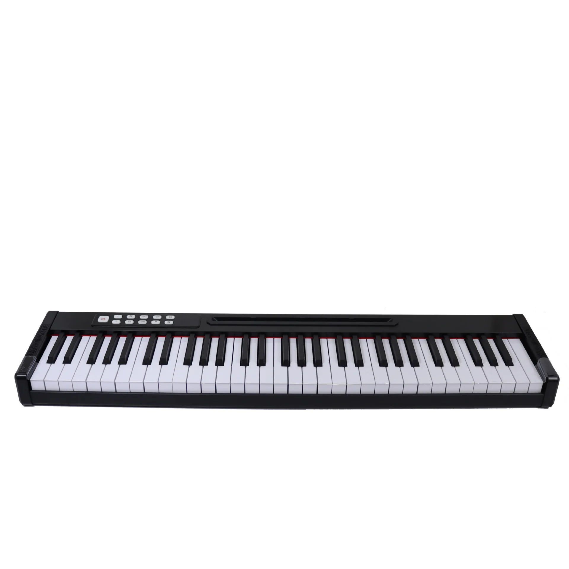 Portable Electronic Piano with 61 Keys Force-sensitive Keyboard Universal Multi-functional Professional MIDI Dual Speakers