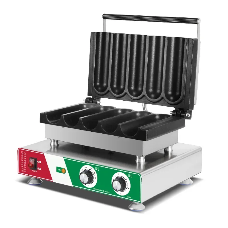 Commercial five-grid chicken roll machine, snack equipment, barbecue burrito, scone machine