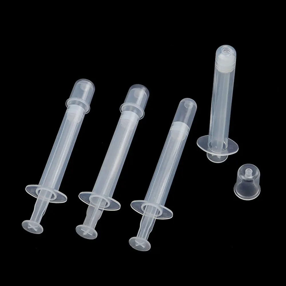 10-100Pcs Clear Vaginal Lubricant Injector Syringe Applicator for Anal Nasal Health Care Sex Acts - Medical Grade Silicone