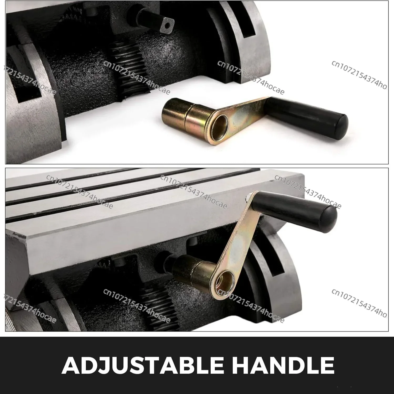 Tilting Milling Table 7x5inch Milling Machine 0-90°Adjustable Swivel Angle Plate with 3 T-slots Heavy Duty Machine for Grinding view 4