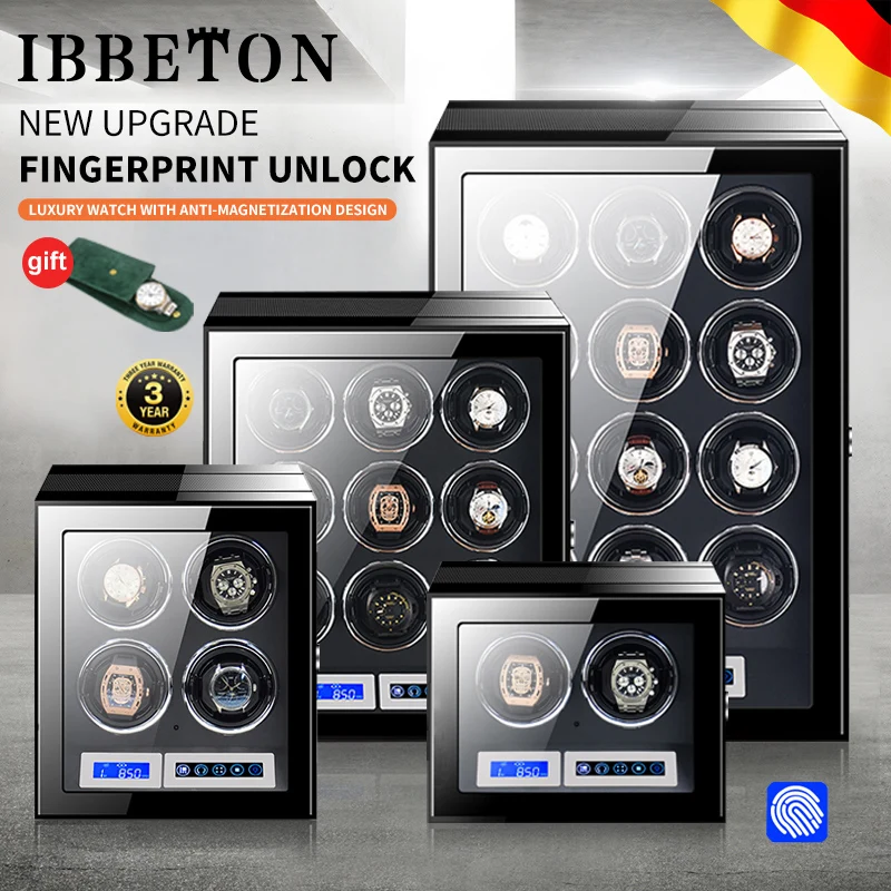 Fingerprint Lock Shaker, Mechanical Watch, Home Automatic Watch, Winder, Watch Changer, High-End Watch Storage Box, Professional
