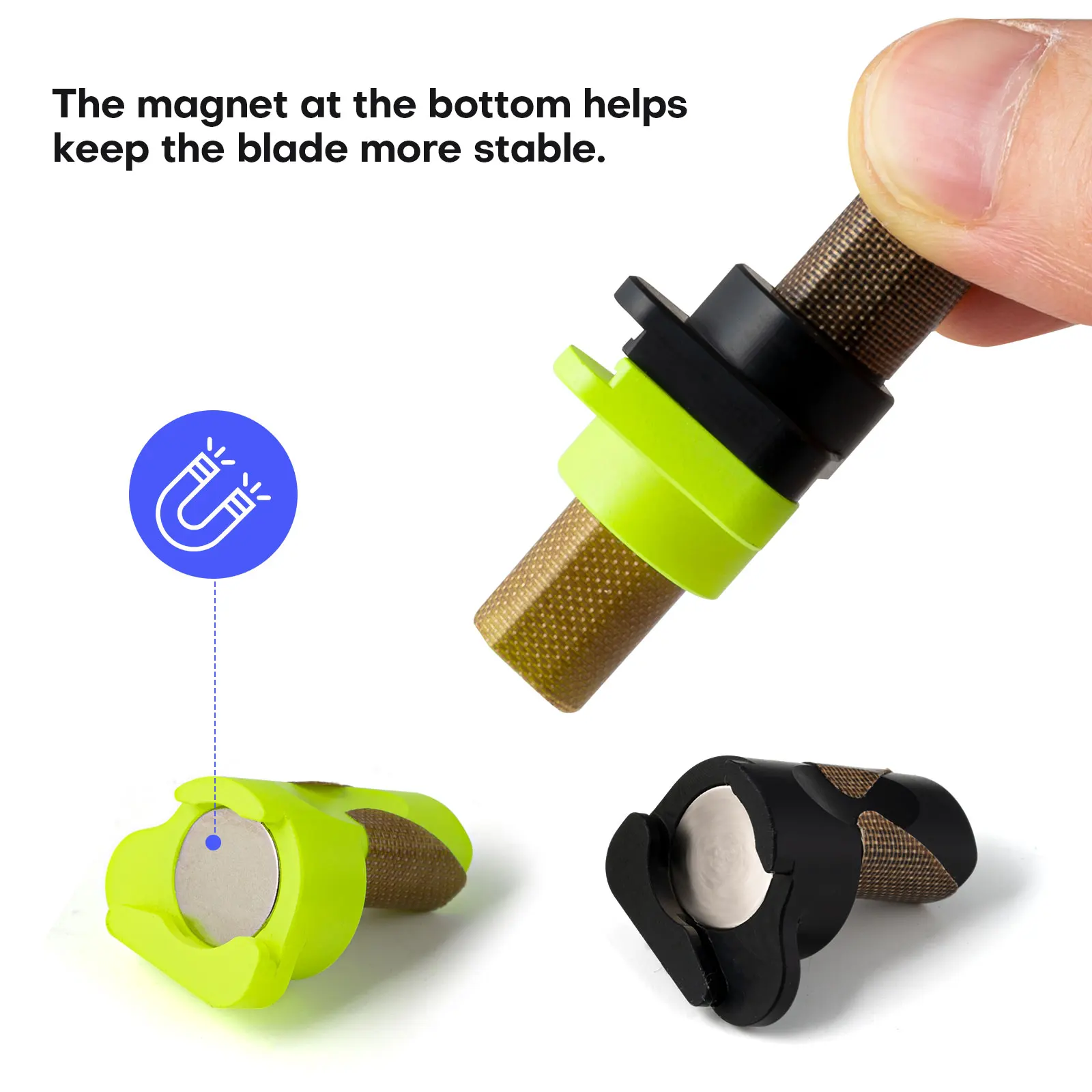 FOSHIO 2 قطعة أداة توجيه مغناطيسية سيارة تينت الفينيل الطلاء طبقة حماية 2/7 مللي متر حافة الدقة قطع غطاء توجيه لشفرات 9 مللي متر