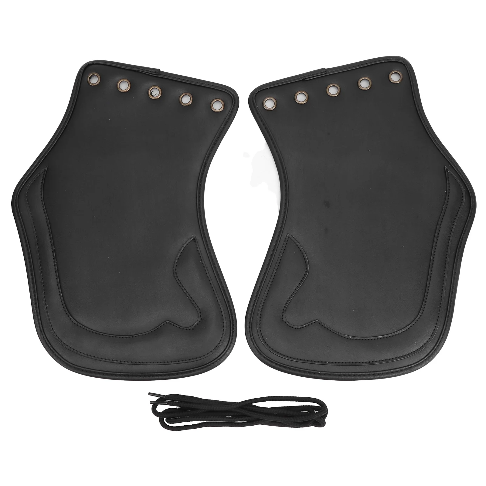 2pcs Motorcycle PU Heat Deflector Engine Heating Insulation Cushion Saddle Guard Side Saddle Heat Shield Deflector