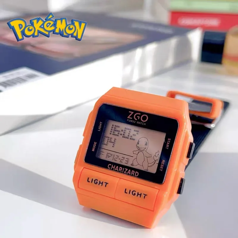 New Genuine Pokemon Joint Zgo Anime Psyduck Charmander Waterproof Watches Luminous Sports Electronic Watch Boy Girl Student Gift