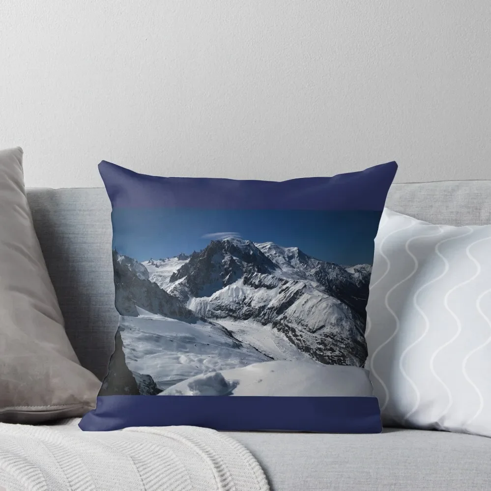 Mont Blanc Panorama Throw Pillow luxury sofa pillows sleeping pillows Christmas Pillow Covers Custom Cushion Photo pillow