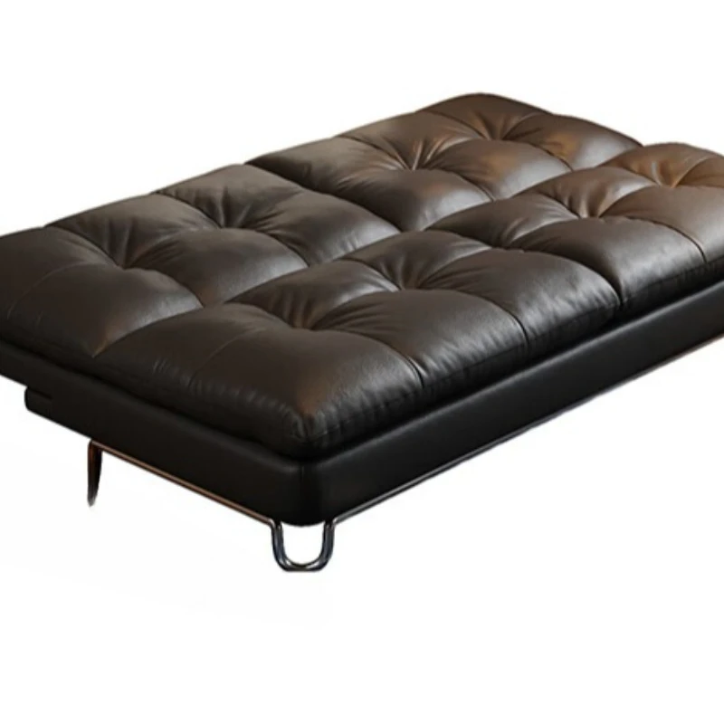 Folding sofa bed, integrated dual-use, metal floating without armrests, vertical 1.8-meter sofa bed
