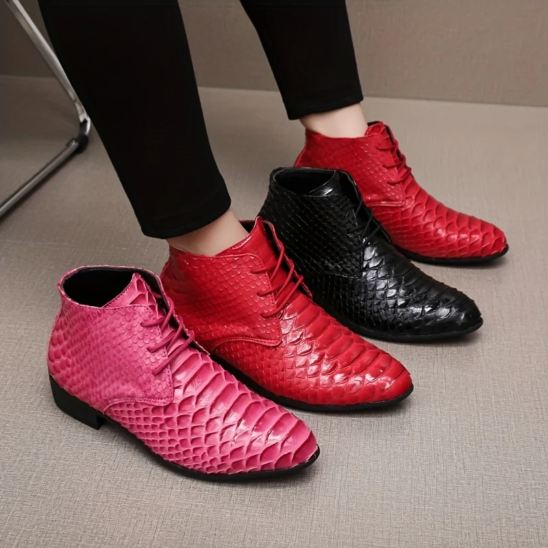 Large Size 40-50 Men Casual Business Ankle Boots Multi Colored American Casual Comfortable Fit Fashionable Formal Boots Men