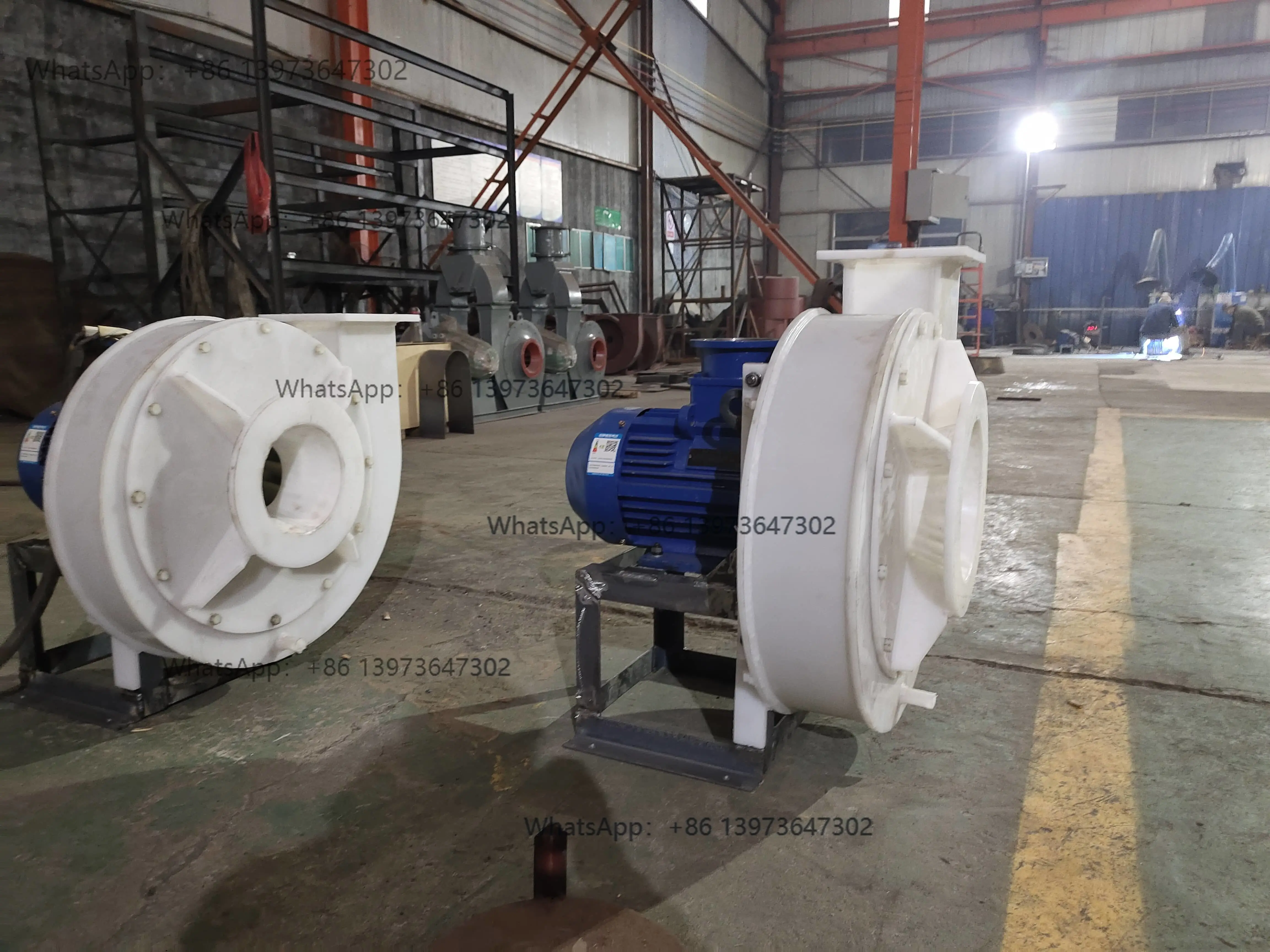 Plastic PP Explosion-Proof Centrifugal Fan   Acid Alkali Salt Resistant OEM/ODM  izable 380V AC  Powered