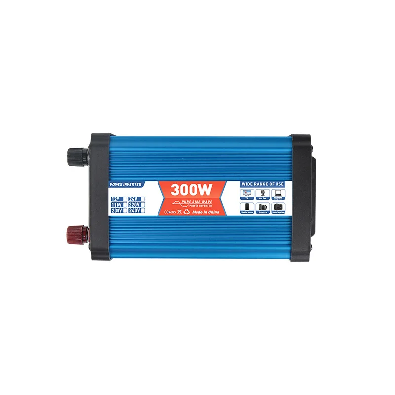 Pure Sine Wave Inverter Actual Power 300W/500W Universal Output Socket DC12V/24V To AC 110V/220V Transformer Converter