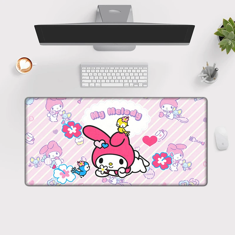 Large Mousepad XXL Sanrio My Melody Pad Keyboard Gaming Accessories Mouse Mats Game Office Computer Desk Mat table mats