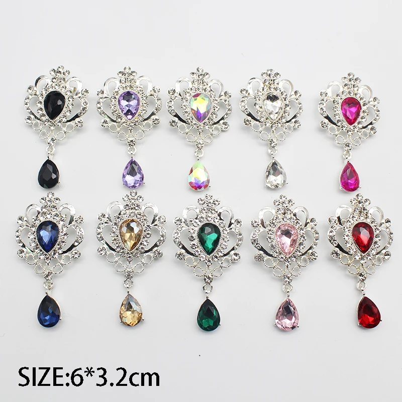 New Hot Sale Fashion High-end Water Drop Brooch Hot Sale Rhinestone Inlaid Crystal Brooch Dress Versatile Collar Pin