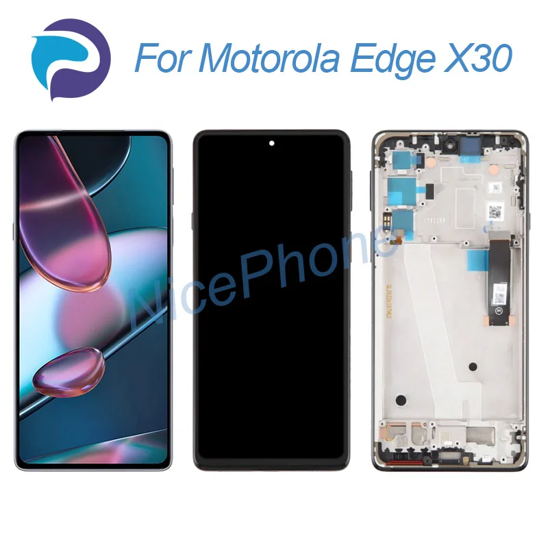 for Motorola Edge X30 LCD Screen + Touch Digitizer Display 2400*1080 XT2201-2, XT2201-6 For Moto Edge X30 LCD Screen Display