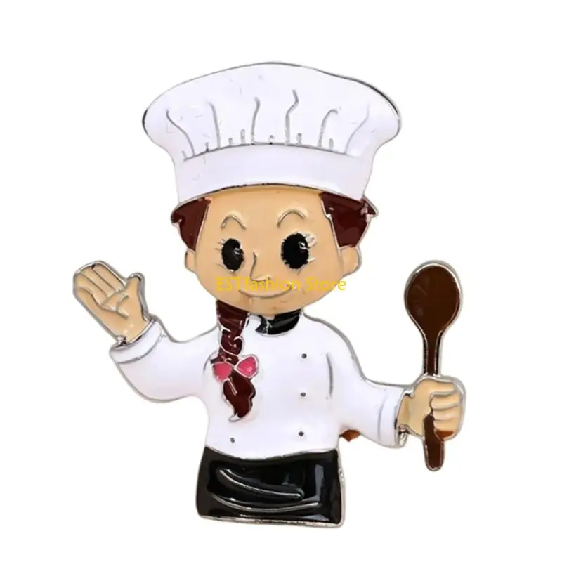 Y5GC Lovely Cartoon Character Alloy Brooch For Women Stylish And Alloy Fashion Accessory With Multiple Uses