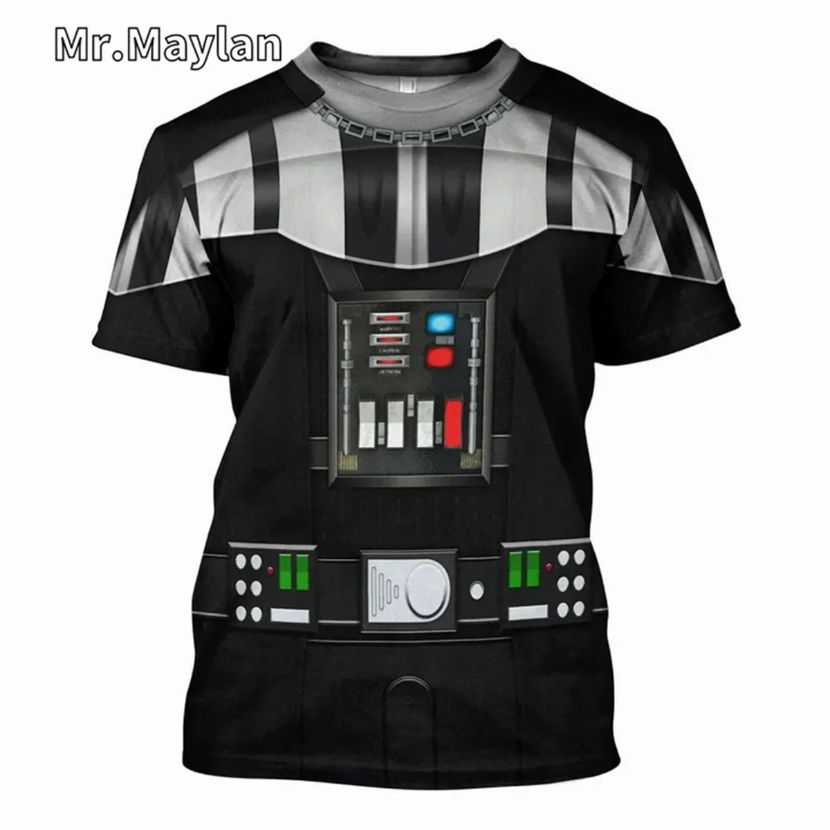 Darth Vader Role-playing Costume T-shirts, 3D Full-printed Men's T-shirts, Trendy Short-sleeved Shirts and Streetwear
