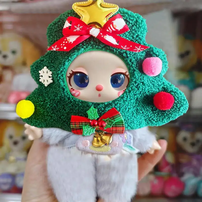 Christmas Doll Clothing Christmas Series Winter Plush Doll Costume Stuffed Animal Dress Up Set Collectible Doll Accessories For