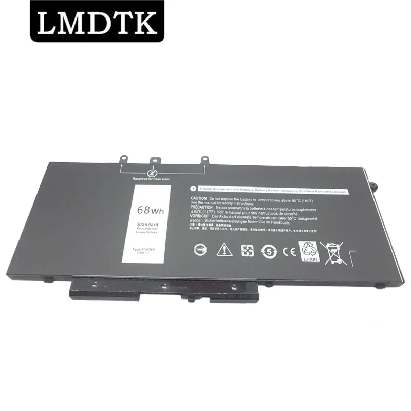 LMDTK  New GJKNX Laptop Battery For Dell Latitude E5480 5580 5490 5590 Precision M3520 M3530 GD1JP 7.6V 68WH