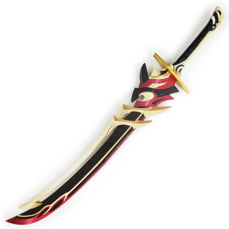 110cm Redhorn Stonethresher Arataki Itto Genshin Impact Game Peripherals Weapon Model Bamboo Sword Cosplay Prop Craft Collection