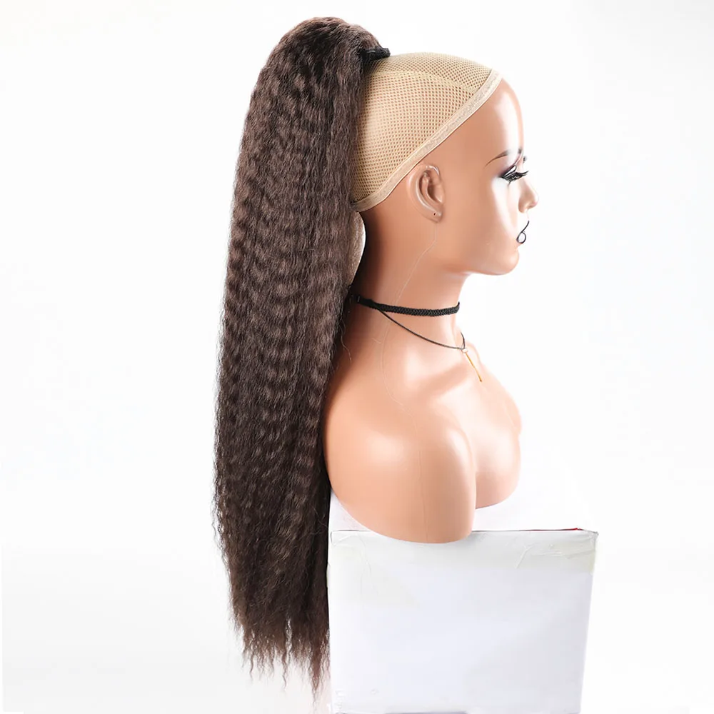 

Длинный пышный кудрявый синтетический хвост на резинке, маленький кудрявый синтетический хвост для женщин, 26 дюймов, искусственный хвост на резинке