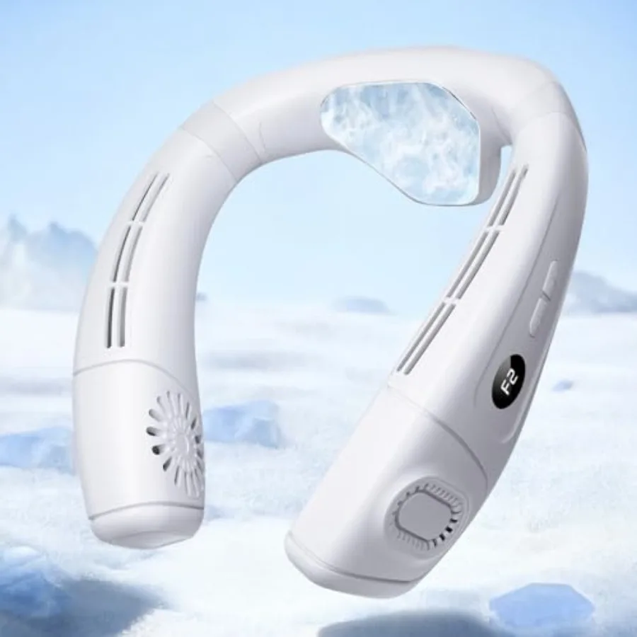 

Neck Air Conditioner Fans That Blow Cold Air 8000 mAh Battery Operated Wearable Cooling Device Fan Bladeless Rechargeable Fan