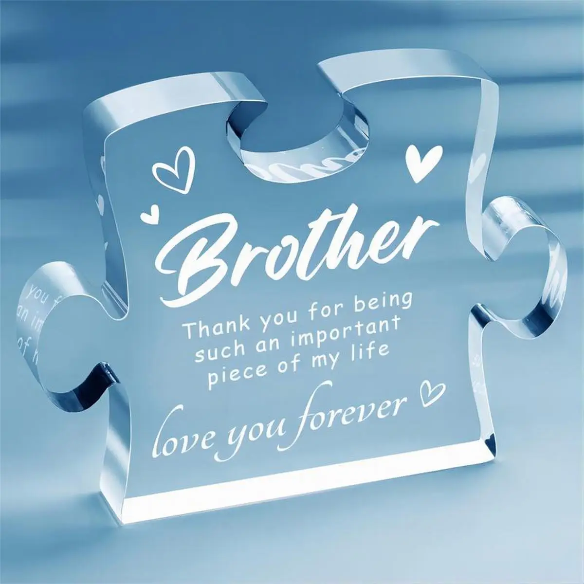 Gifts for Brother- Acrylic Block, Graduation Wedding Christmas Gifts for Brothers, Best Brother Gifts Ideas ﻿