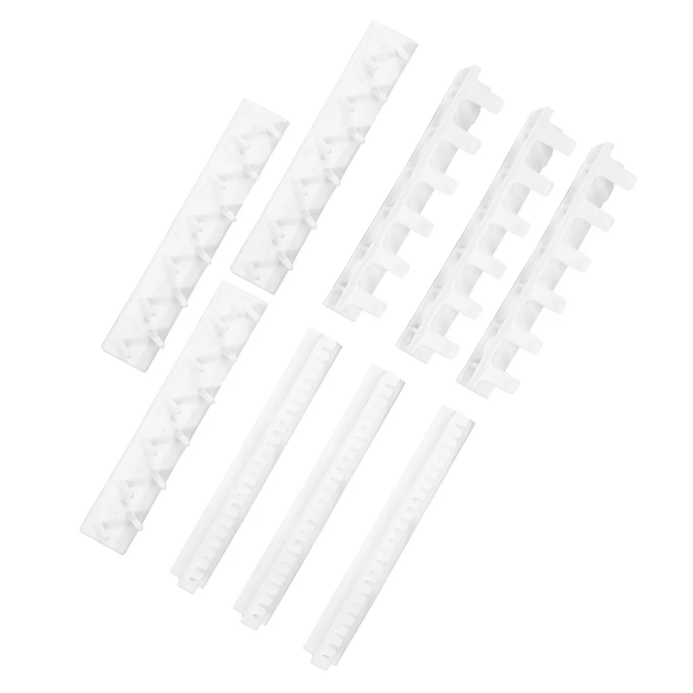 

9Pcs Multi-Functional White Color Jewelry Organizer Plastic Jewelry Holder Display Hook Holder Home Storage