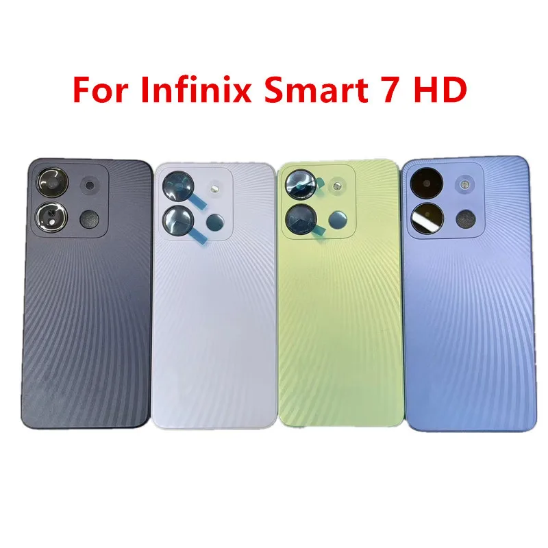 

Smart7 HD Rear Housing For Infinix Smart 7 HD X6516 6.6" Battery Back Cover Repair Replace Phone Door Case + Logo