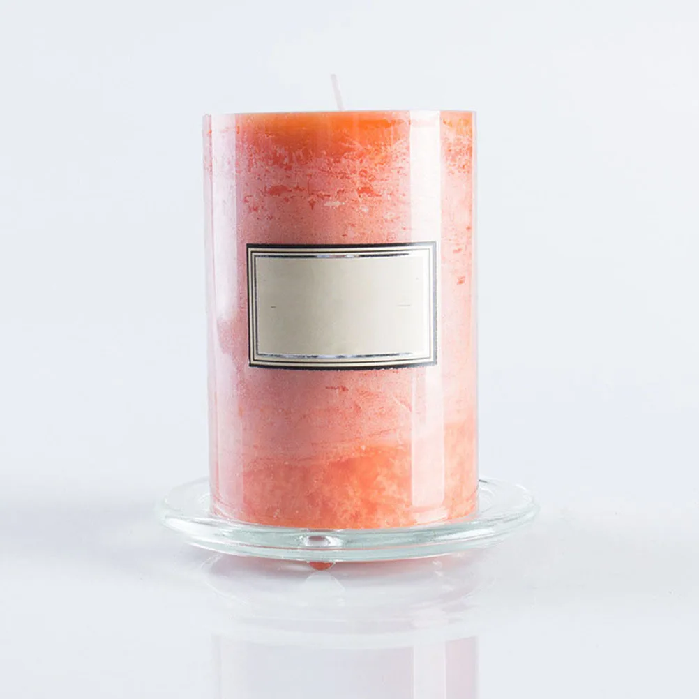 

2Pcs Glass Holders Simple Round Tray Table Decoration for Home Restaurant Hotel Coffee Table Dinner Props