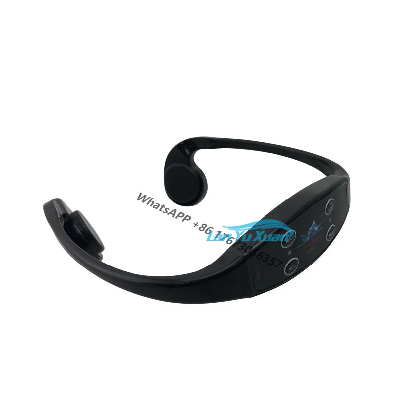 Water Sports Straining System Children Adult Swimming Training Safety Bone Conduction Earphone Transmitter Receiver Headphone