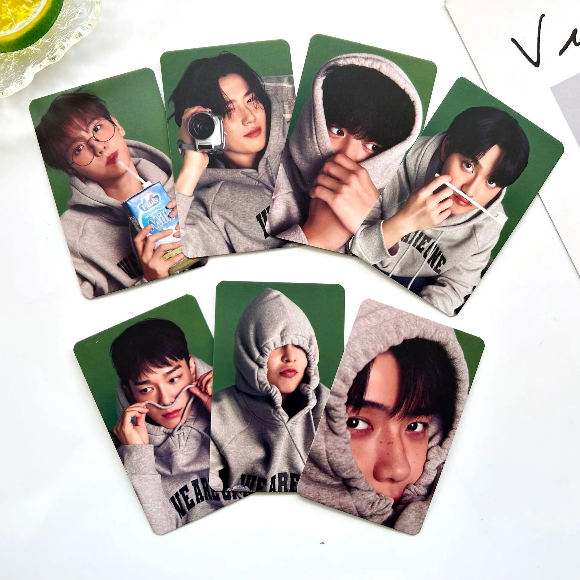 8Pcs/Set Kpop Lomo Cards New Album Valentine\'s Day at School Photocards 2024 BAEKHYUN CHANYEOL Postcard Fans Gifts