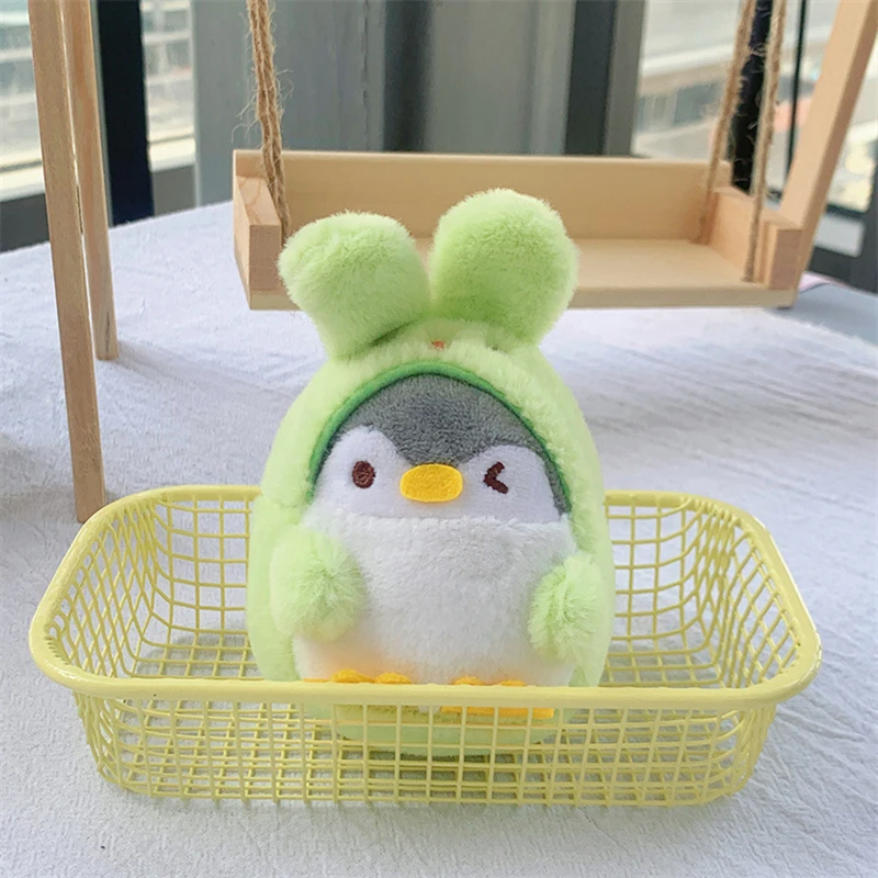 Cute penguin rabbit plush pendant keychain bag pendant doll