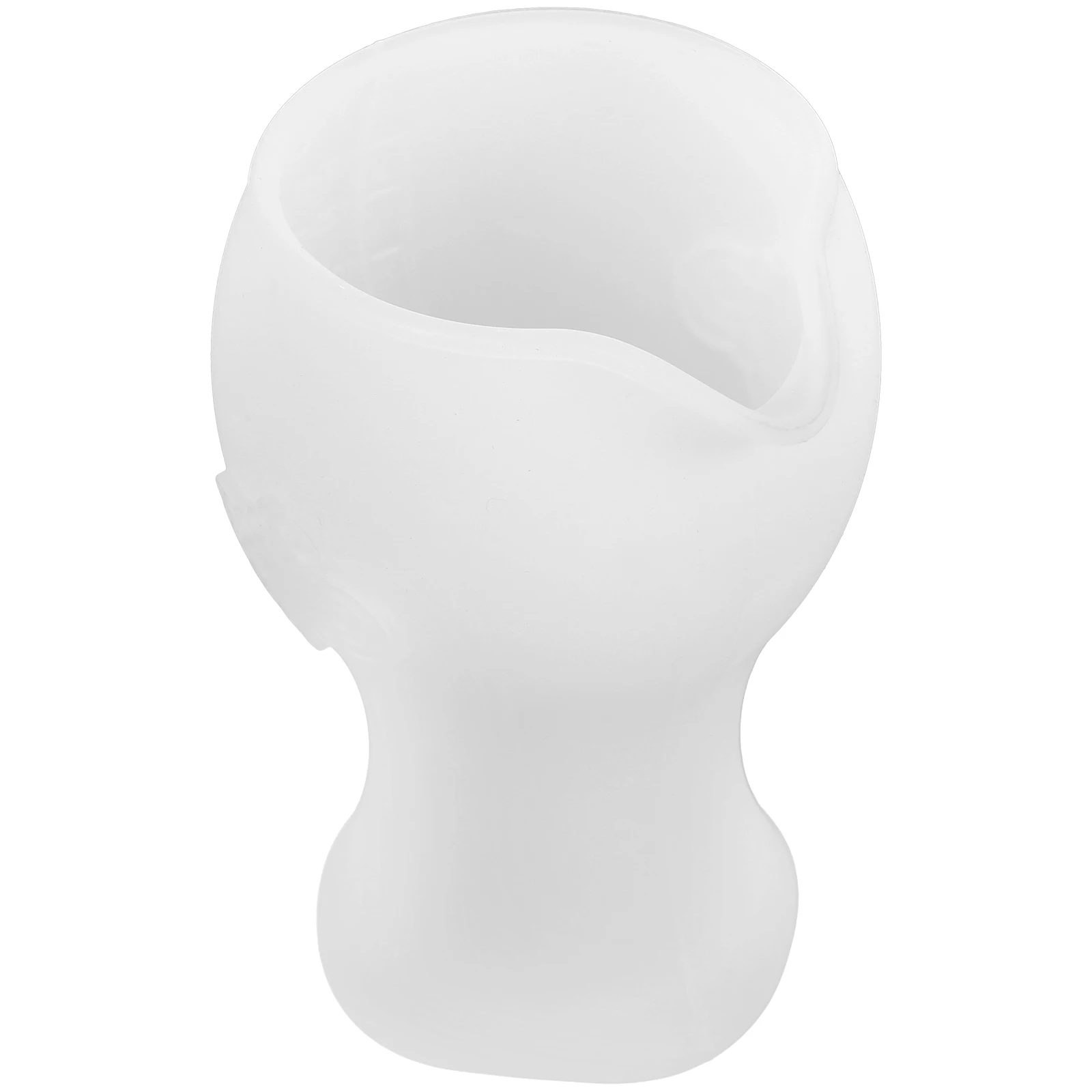 

Silicone Milk Pitcher Coffee Cup Translucent White Small Frothing Creamer Jug Latte Container Easy Clean Travel Kitchen