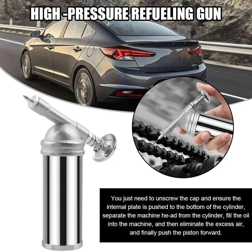 Mini pistola de mantequilla Manual de 80cc, inyector de aceite de alta presión con salida de 1000psi, pistola de engrase de mano, máquina de aceite de mano, herramientas manuales