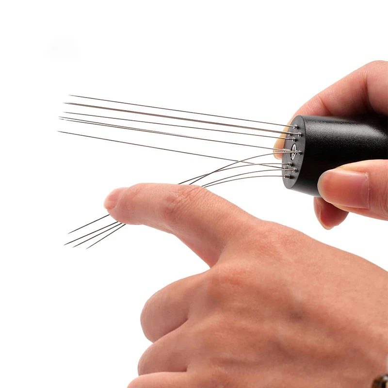 Stainless Steel Coffee Powder Tamper Espresso Powder Stirrer Coffee Powder Distributor Needle Barista Accessories Tools - view 4