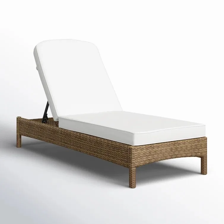 Modern Durable UV Resistant Eco-Friendly Rattan Outdoor Lounge Chair For Patio Garden Balcony Swimming Pool & Sun Seaside Use
