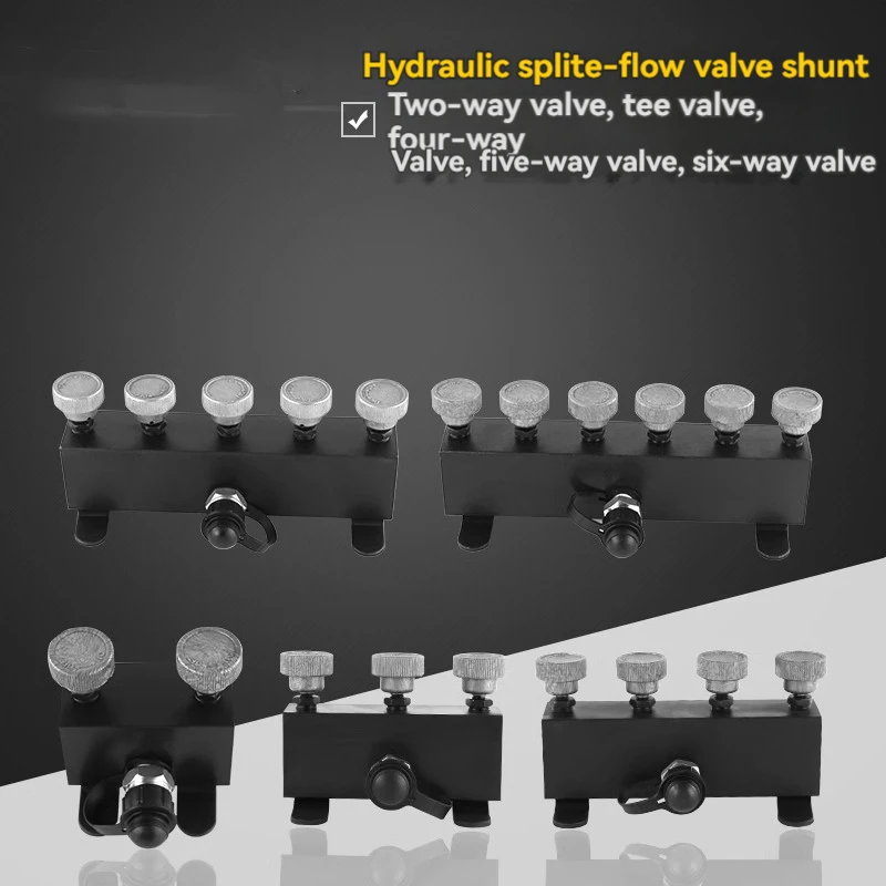 Vanne hydraulique haute pression, vanne à deux voies, vanne à quatre voies, distributeur à trois voies, déviateur de ligne d'huile, vanne de distribution