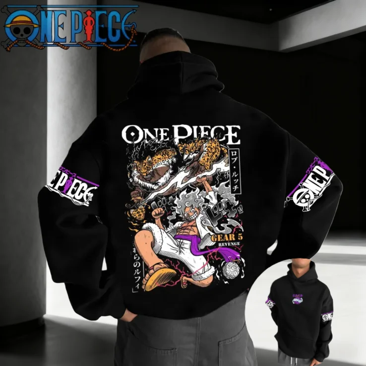 

One Piece Anime Printed Hoodie 2025 Autumn/Winter New Hot Selling Men's Women's Street Wear Casual Cotton Hoodie