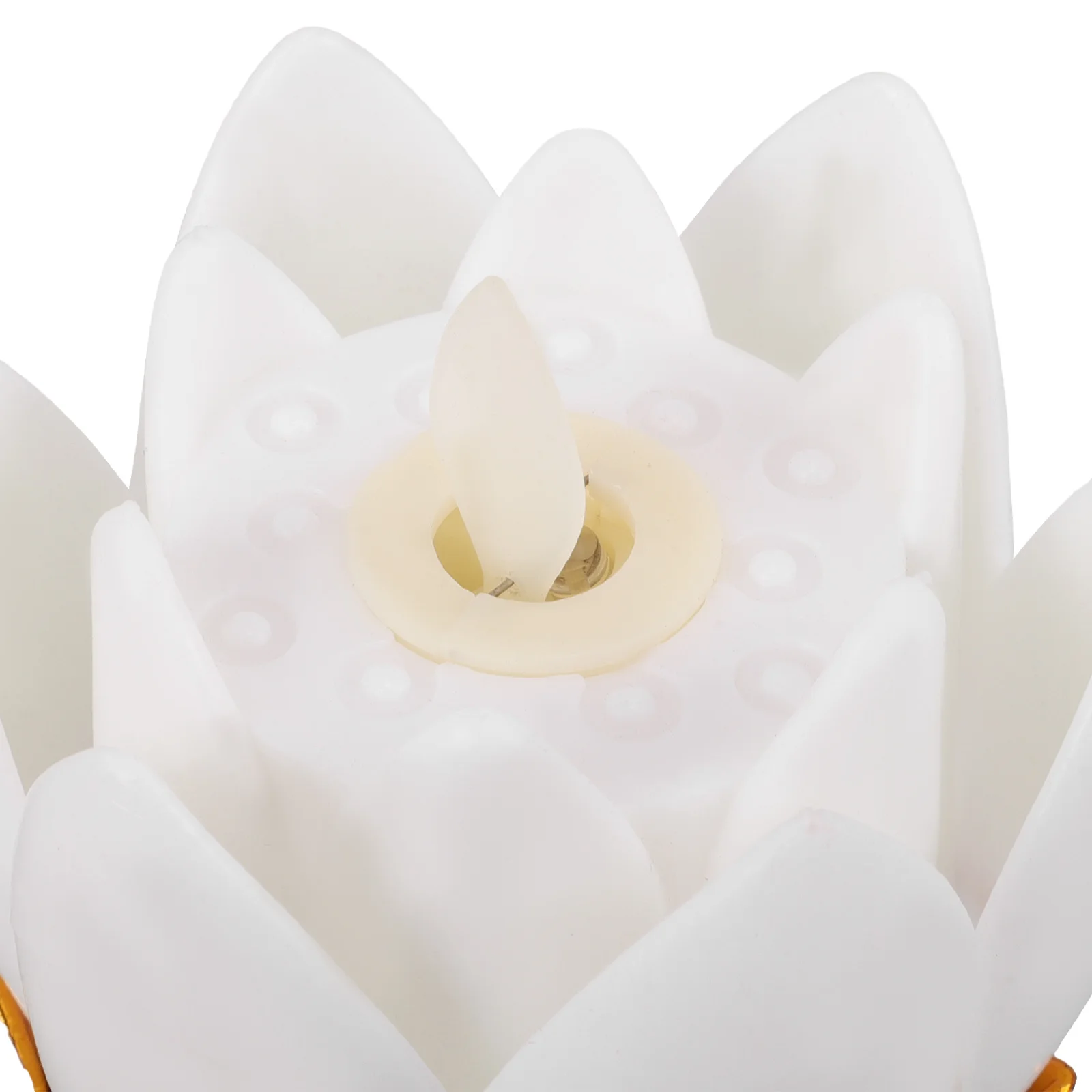 

1Set LED Buddhist Lamp Lotus Flower Lamp Buddhist Supplies Safe Flameless Exquisite Craftsmanship Festival Decor