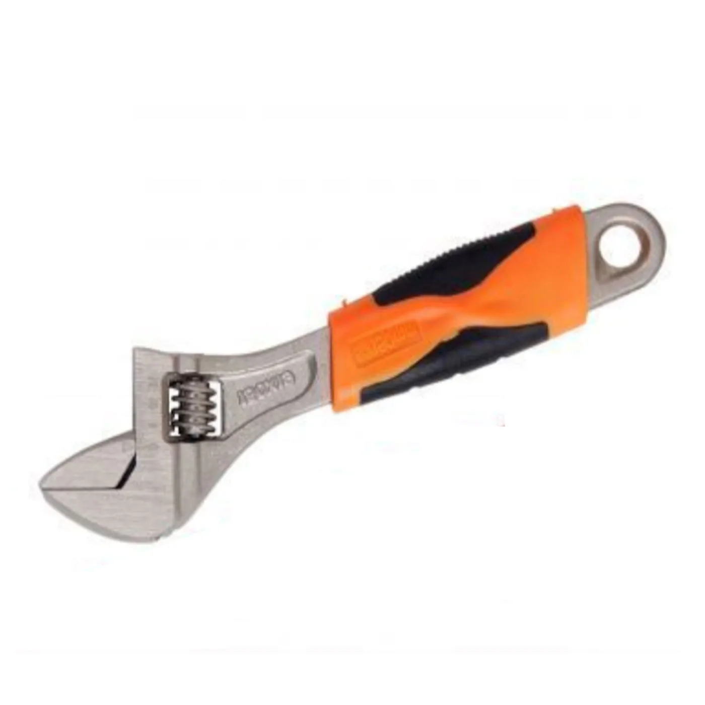 6 inch 150 mm wrench, adjustable wrench with rubber grip, 15x4x1 cm.