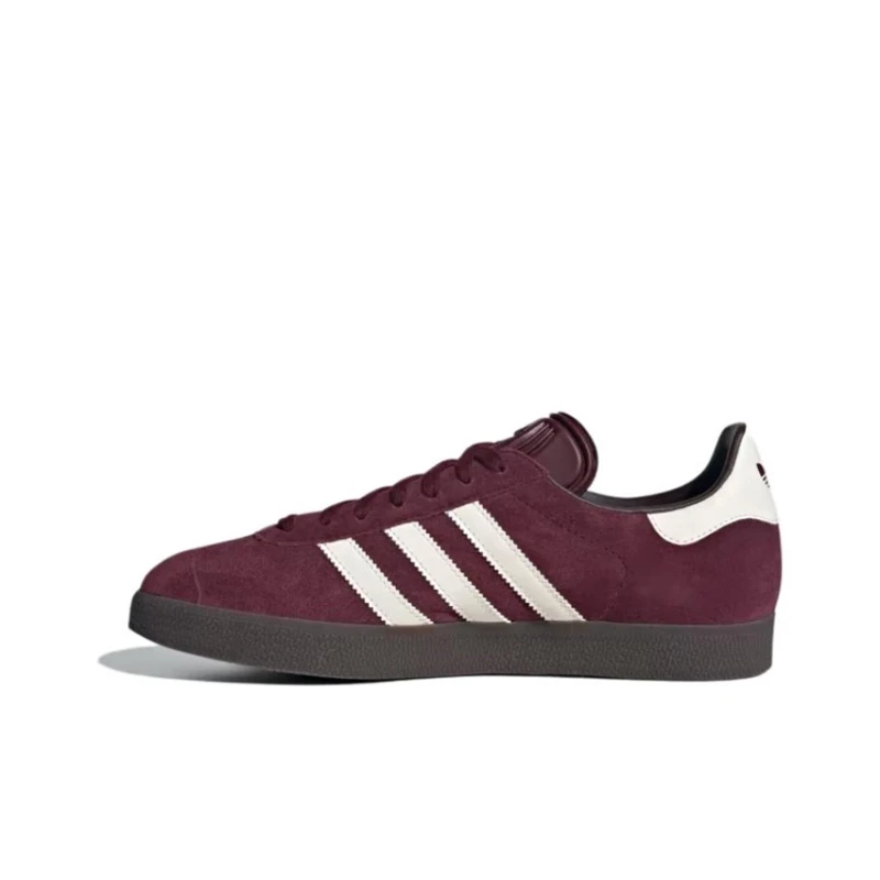 Adidas Originals Gazelle Comfortable All-match Shock Absorption Men's and Women's Low-top Fashion Versatile Board Shoes, Red