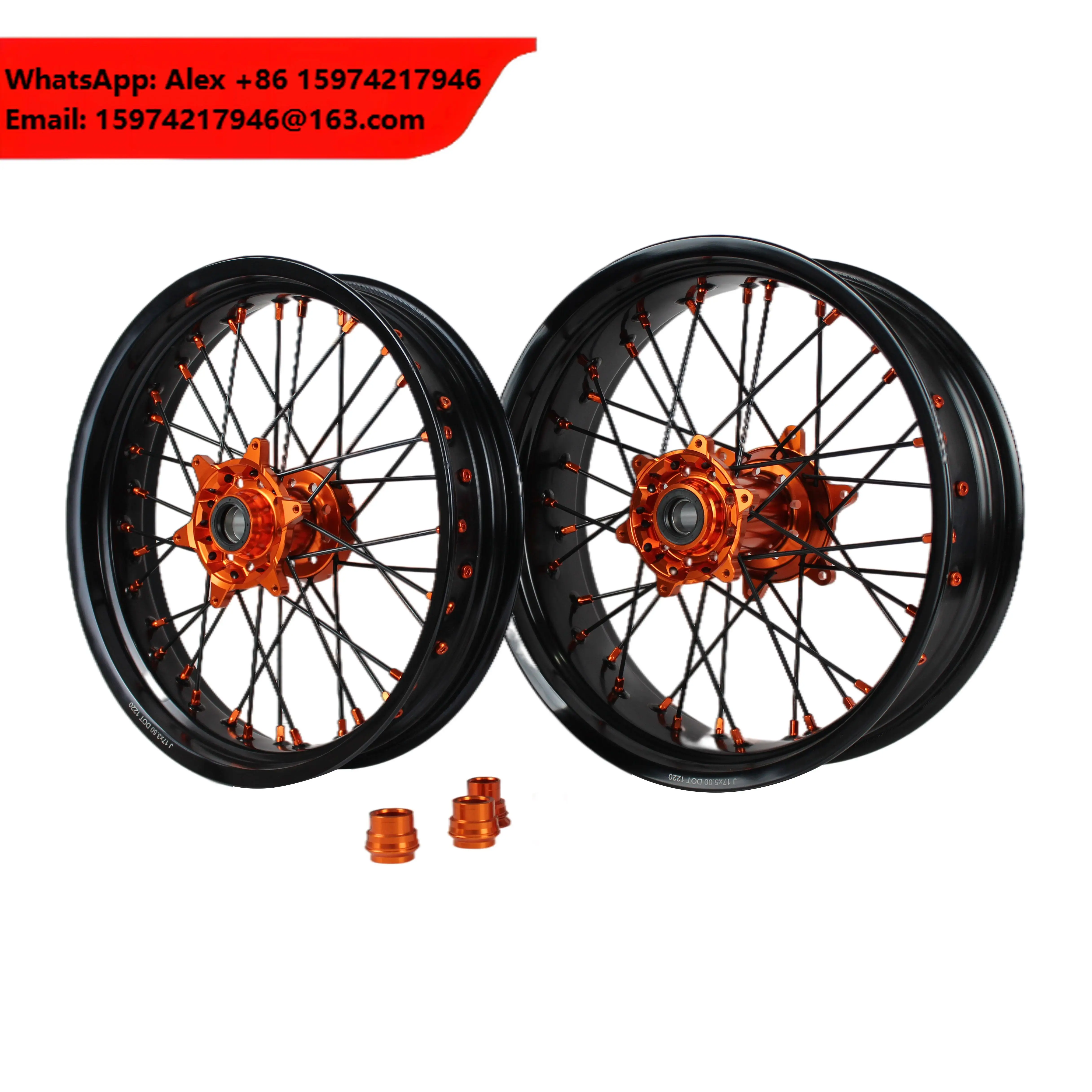 Factory Customized Aluminum Alloy Replacement Wheels For Supermoto Motorcycle For EXC/SXF 125CC-525CC 2003-2025