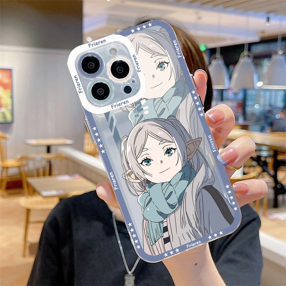 Etui Anime Frieren poza podróżami na telefon IPhone 15 14 13 12 11 Mini Pro Max X XR XSMax 6S 6 7 8 Plus SE20