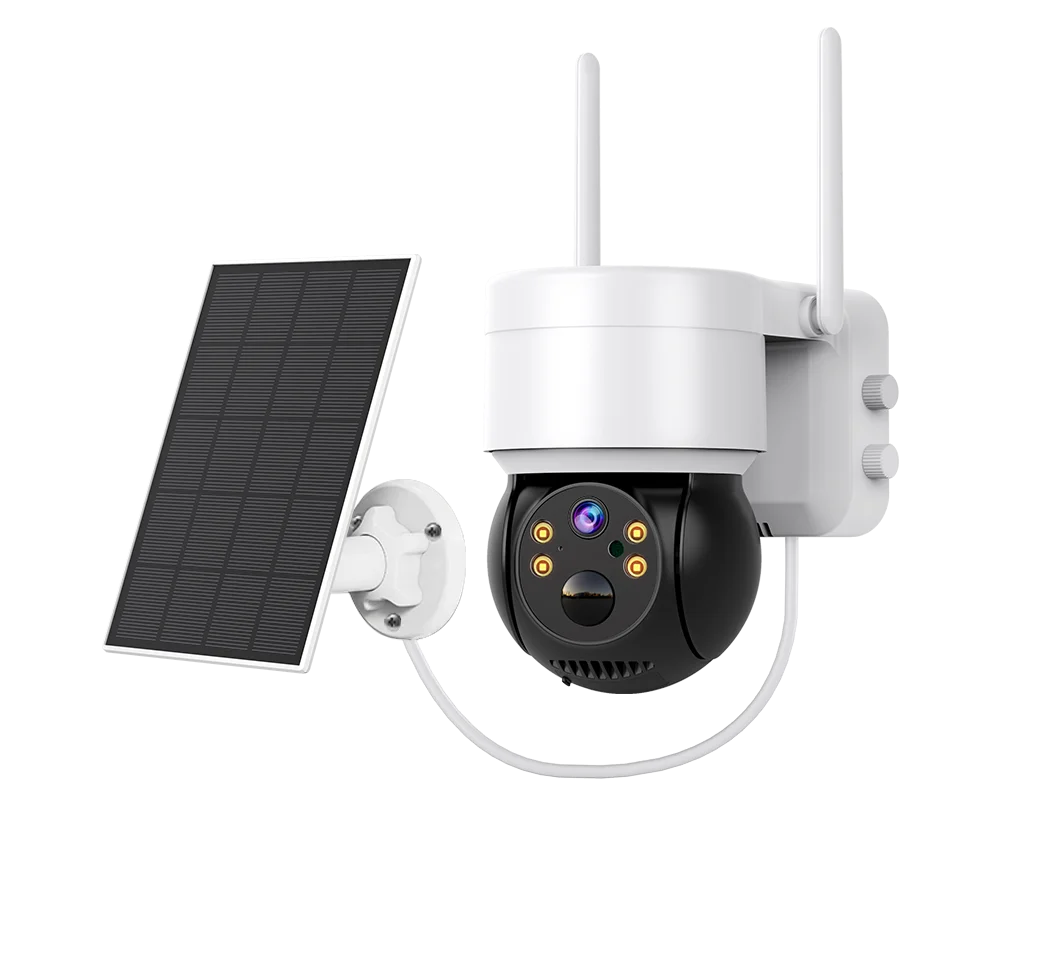 Solar Camera WIFI Outdoor  HD Wireless Security CCTV Night Vision  Human Detect PTZ Camera with Solar Panel