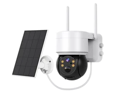 Solar Camera WIFI Outdoor  HD Wireless Security CCTV Night Vision  Human Detect PTZ Camera with Solar Panel